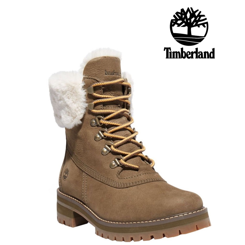 Timberland Women's Courmayeur Valley 6" WP Boot Olive Nubuck